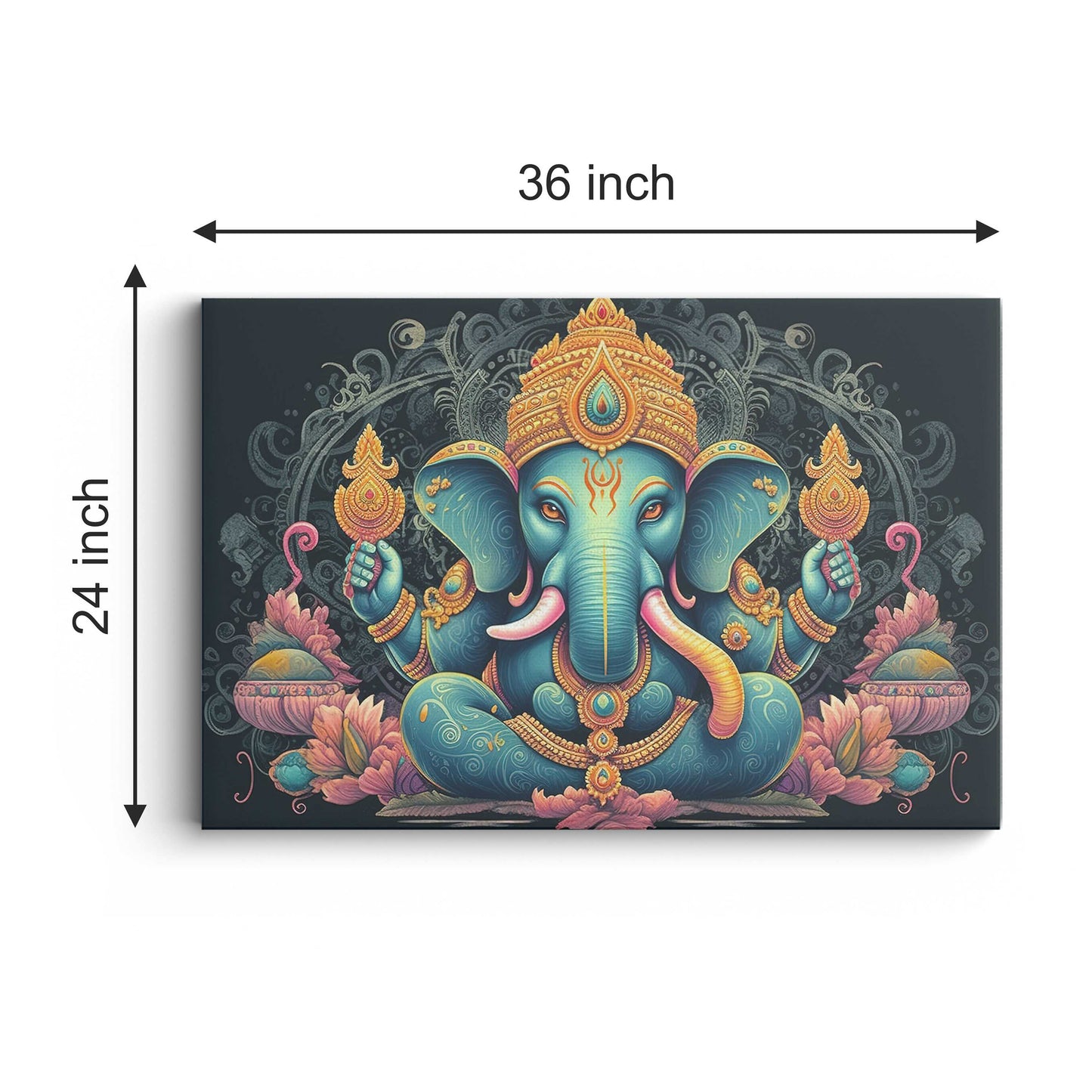 Lord Ganesh Canvas wall painting