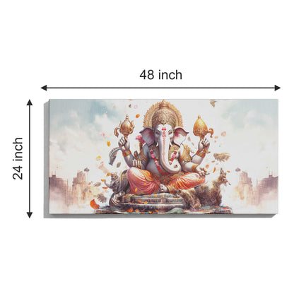 Lord Ganesh Canvas wall painting