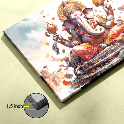 Lord Ganesh Canvas wall painting