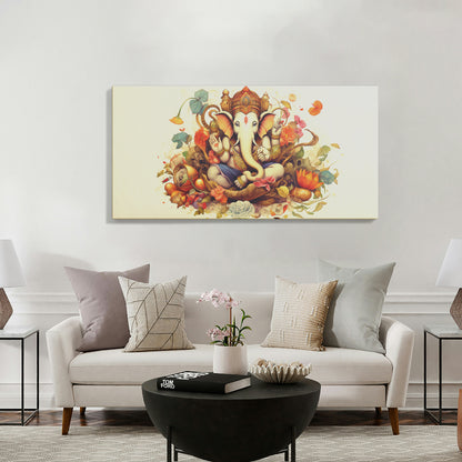 Lord Ganesh Canvas wall painting