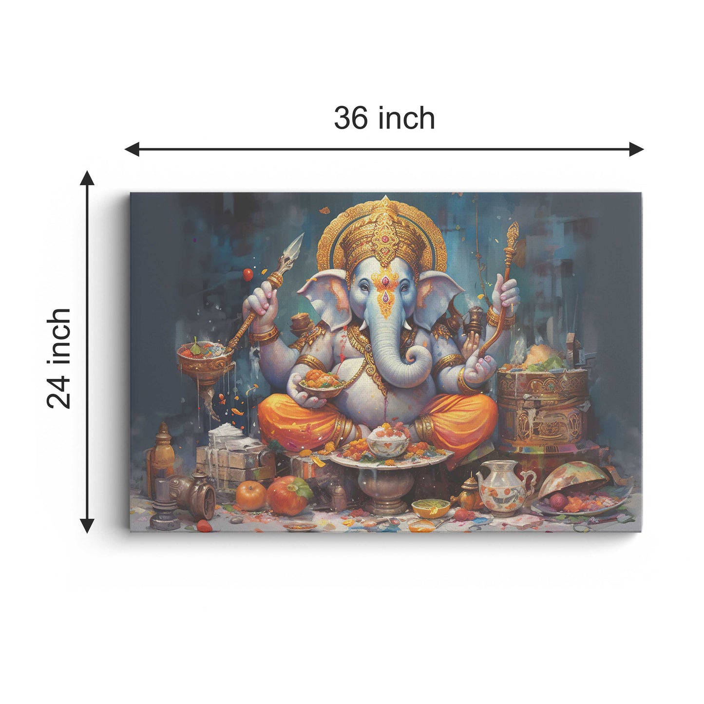 Lord Ganesh Canvas wall painting