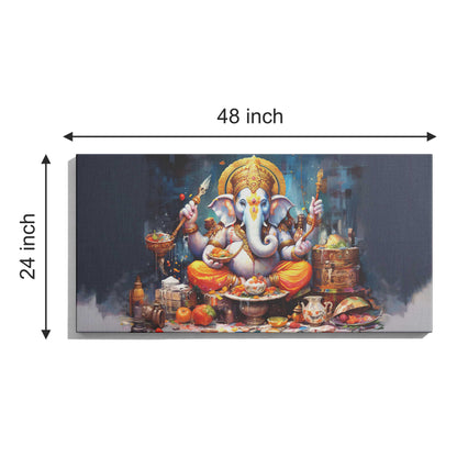 Lord Ganesh Canvas wall painting