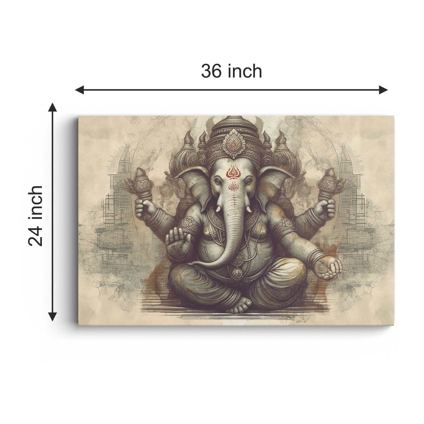 Lord Ganesh Canvas wall painting