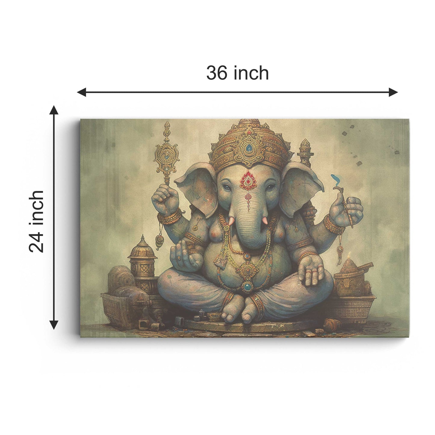 Lord Ganesh Canvas wall painting