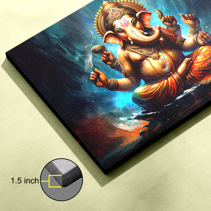 Lord Ganesh Canvas wall painting