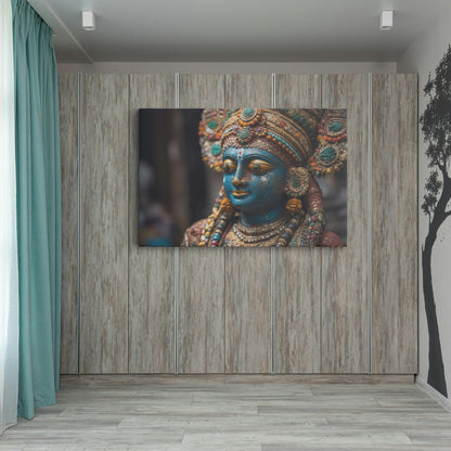 Lord Krishna Canvas wall painting