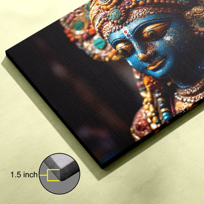 Lord Krishna Canvas wall painting