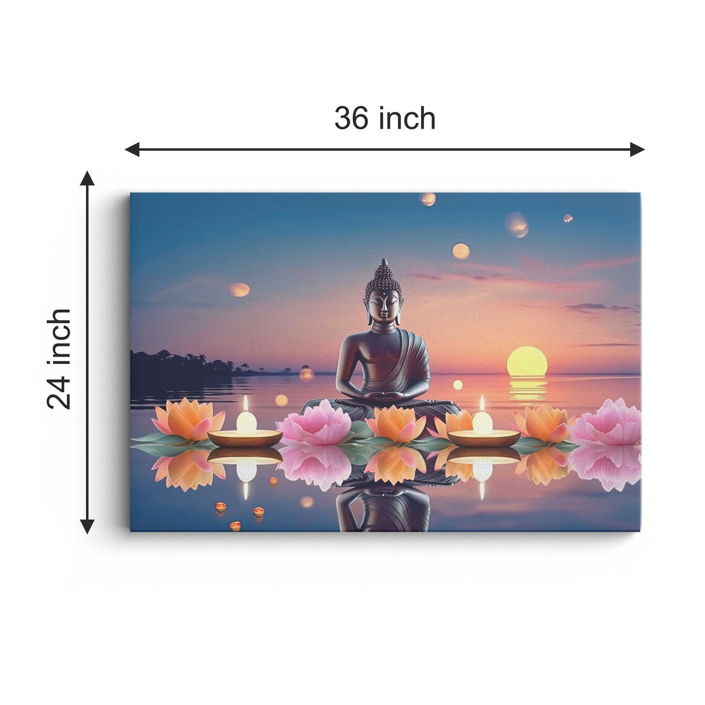 Lord Buddha Canvas wall painting