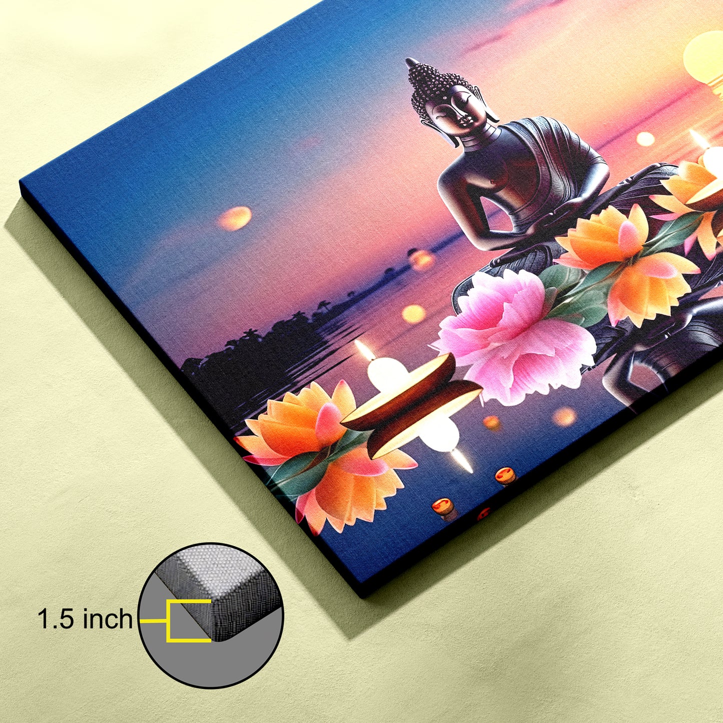 Lord Buddha Canvas wall painting