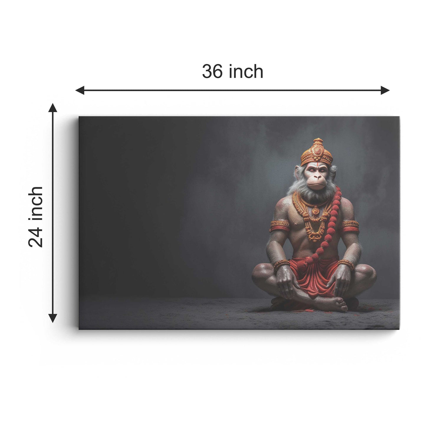 Lord Hanuman Canvas wall painting