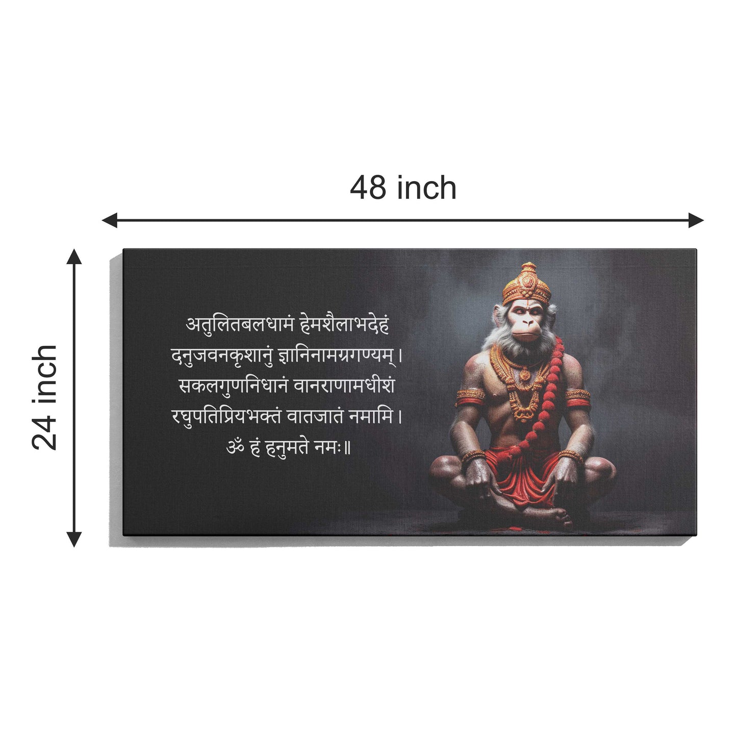 Lord Hanuman Canvas wall painting