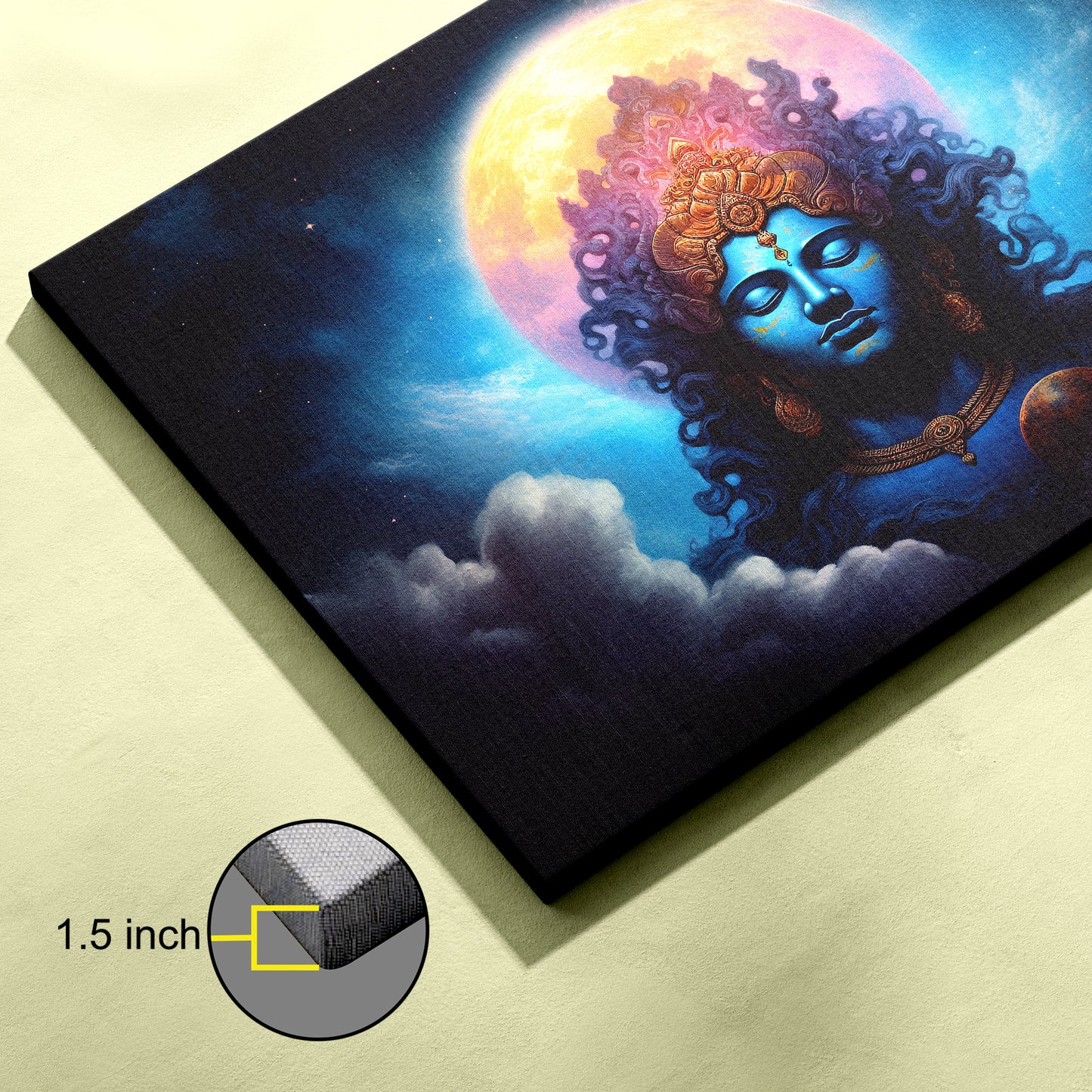 Lord Krishna Canvas wall painting