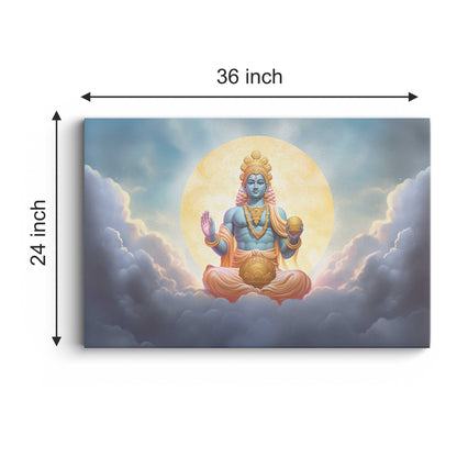 Lord Vishnu Canvas wall painting