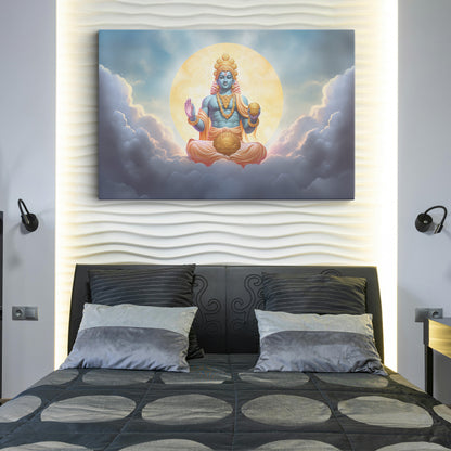 Lord Vishnu Canvas wall painting