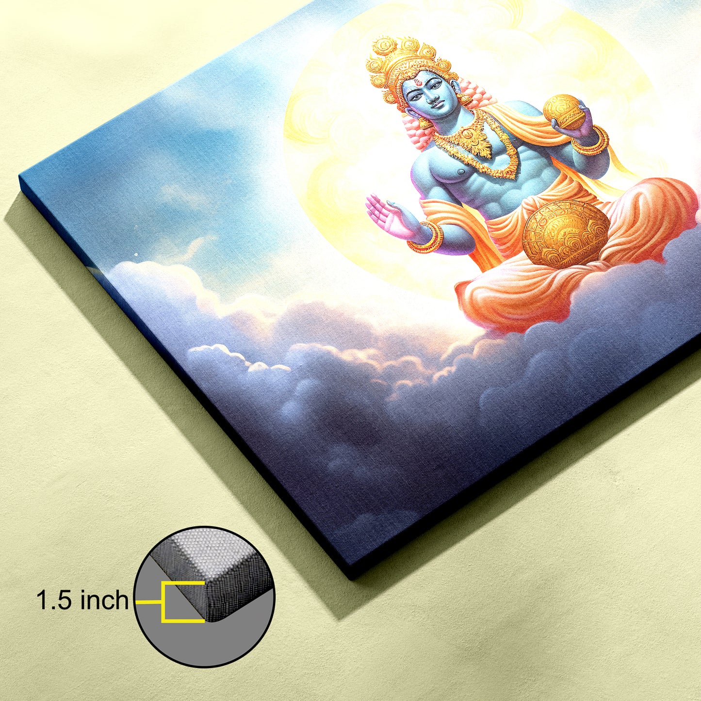 Lord Vishnu Canvas wall painting