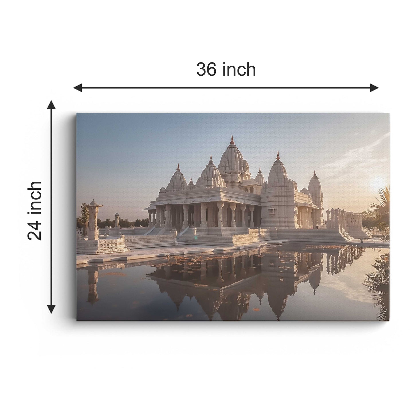 Ram Mandir Canvas wall painting