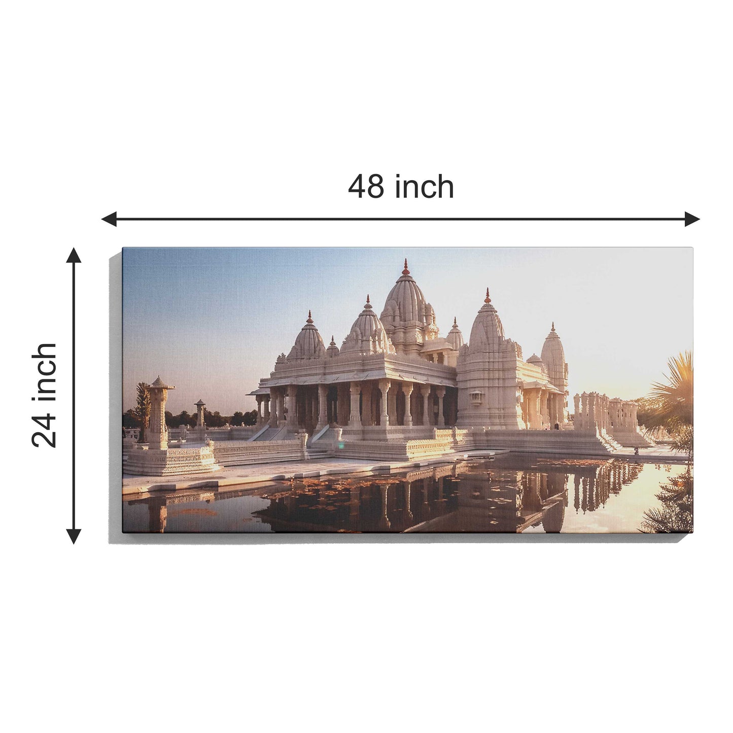 Ram Mandir Canvas wall painting