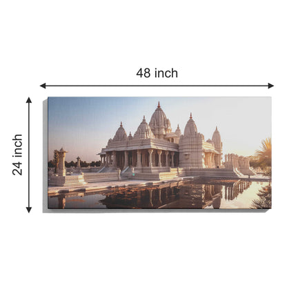 Ram Mandir Canvas wall painting