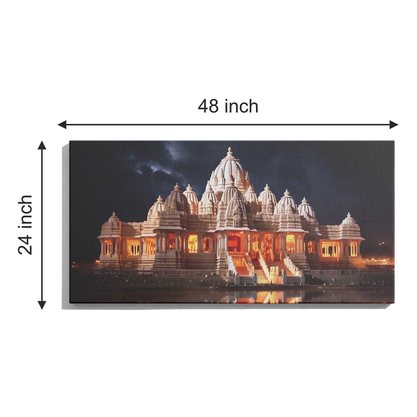 Ram Mandir Canvas wall painting