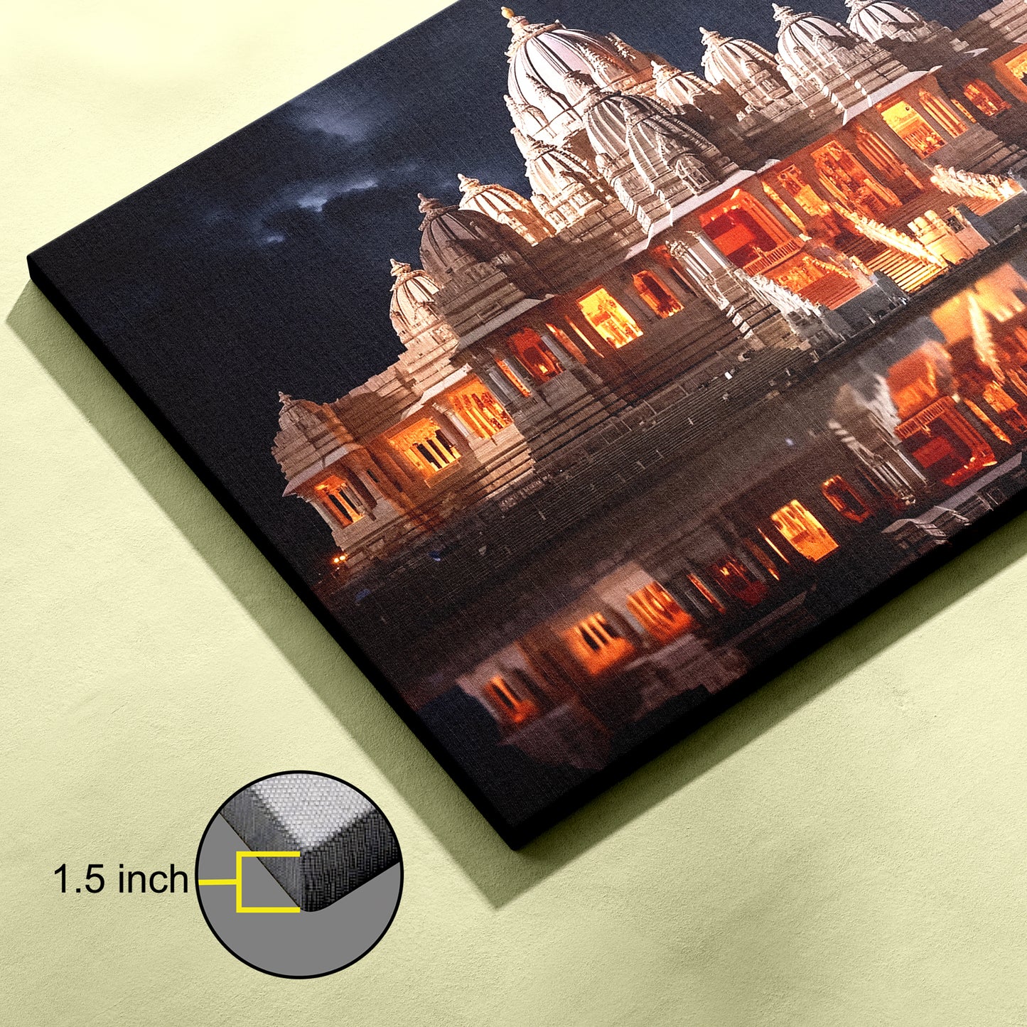 Ram Mandir Canvas wall painting