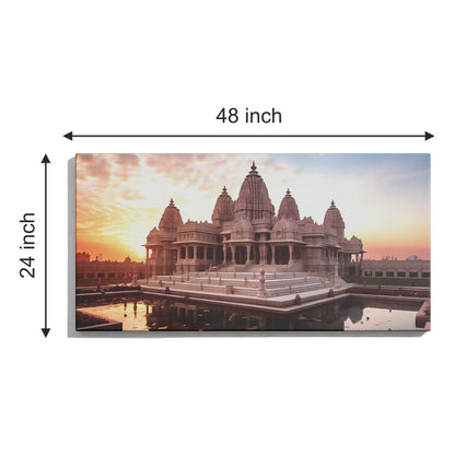 Ram Mandir Canvas wall painting