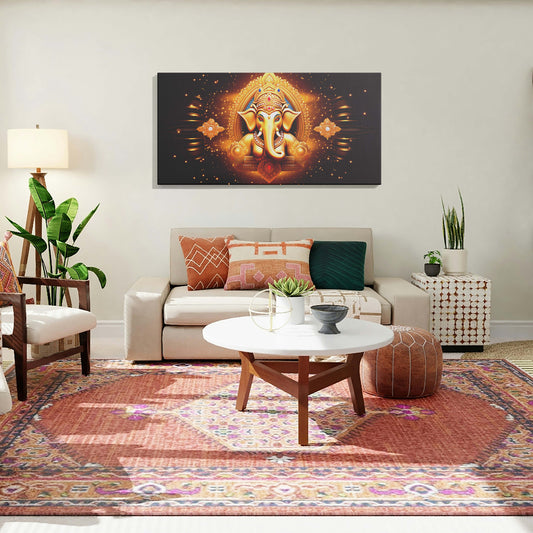 Lord Ganesh Canvas wall painting