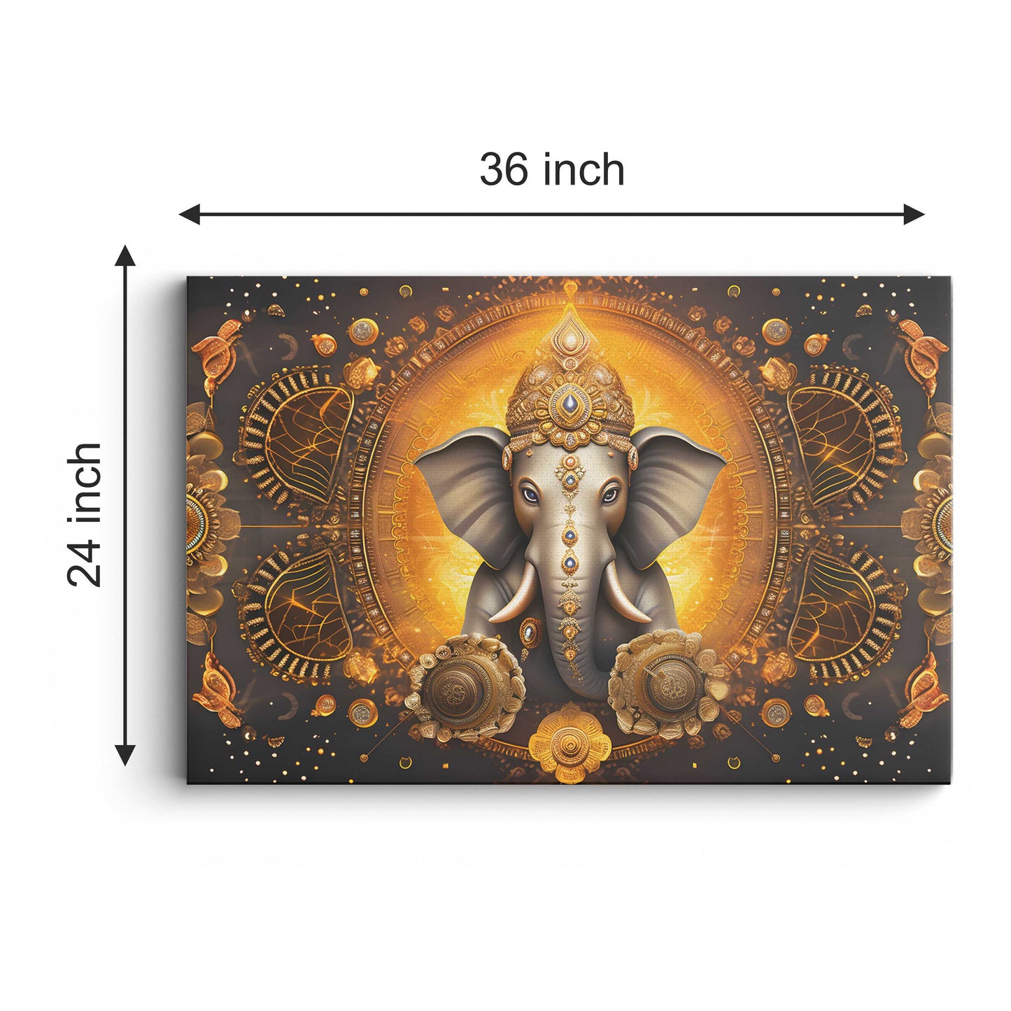 Lord Ganesh Canvas wall painting