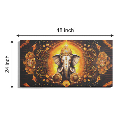 Lord Ganesh Canvas wall painting