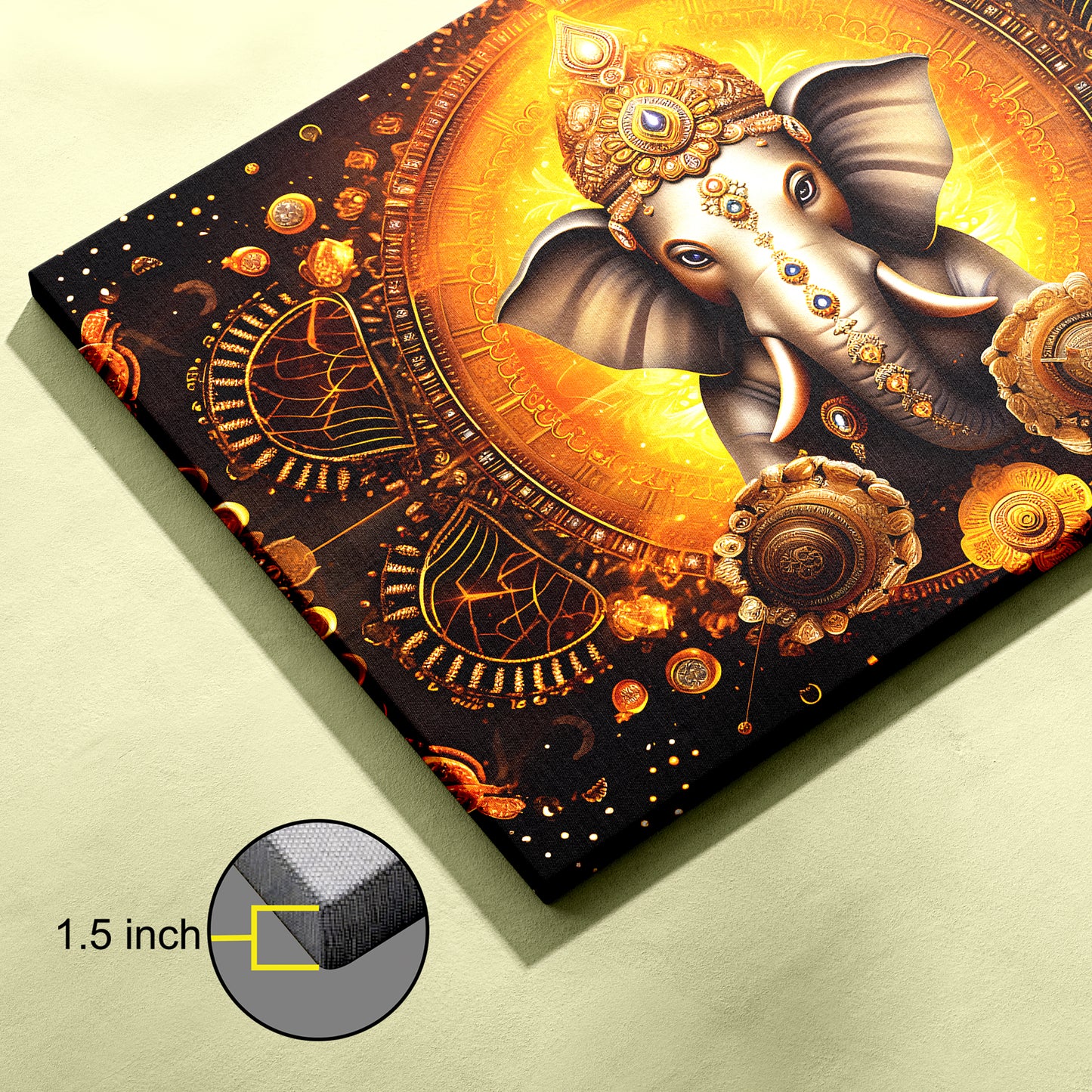 Lord Ganesh Canvas wall painting