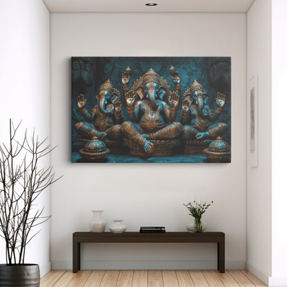 Lord Ganesh Canvas wall painting