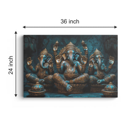 Lord Ganesh Canvas wall painting