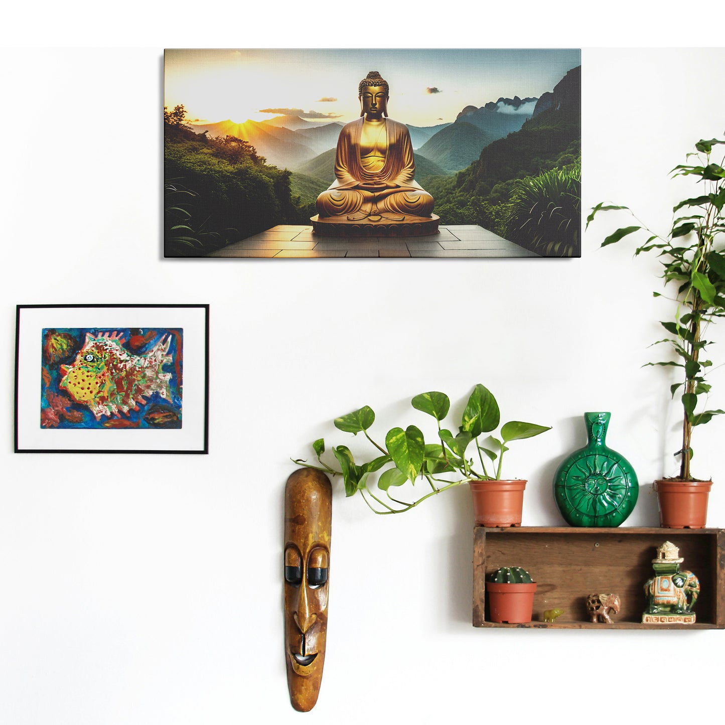 Lord Buddha Canvas wall painting