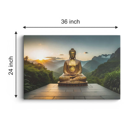 Lord Buddha Canvas wall painting