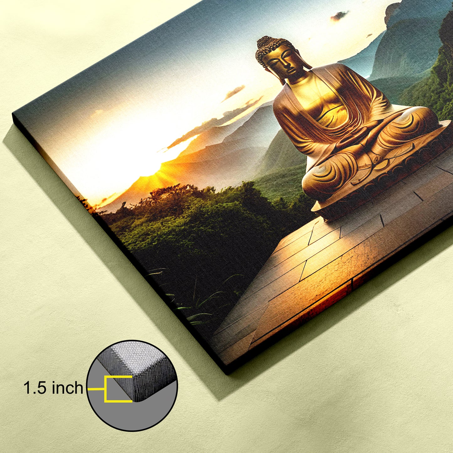 Lord Buddha Canvas wall painting