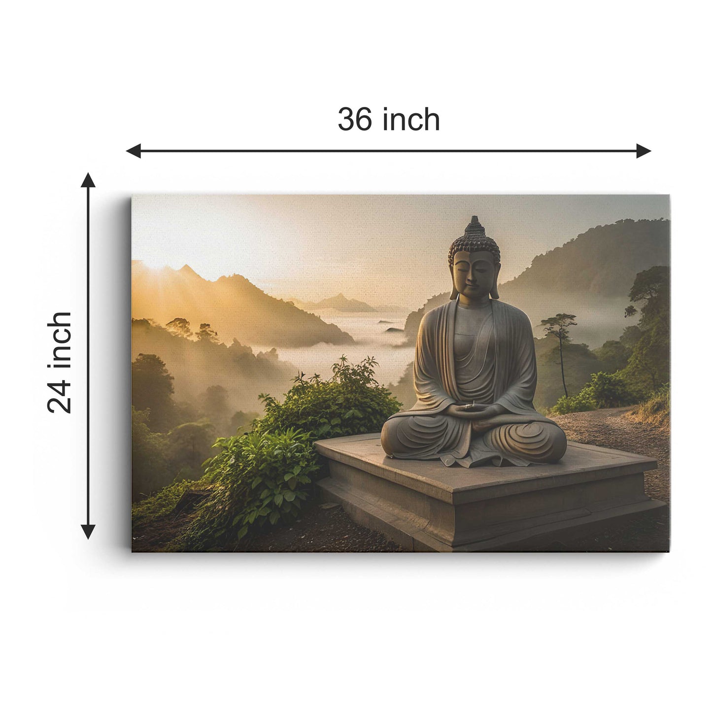 Lord Buddha Canvas wall painting