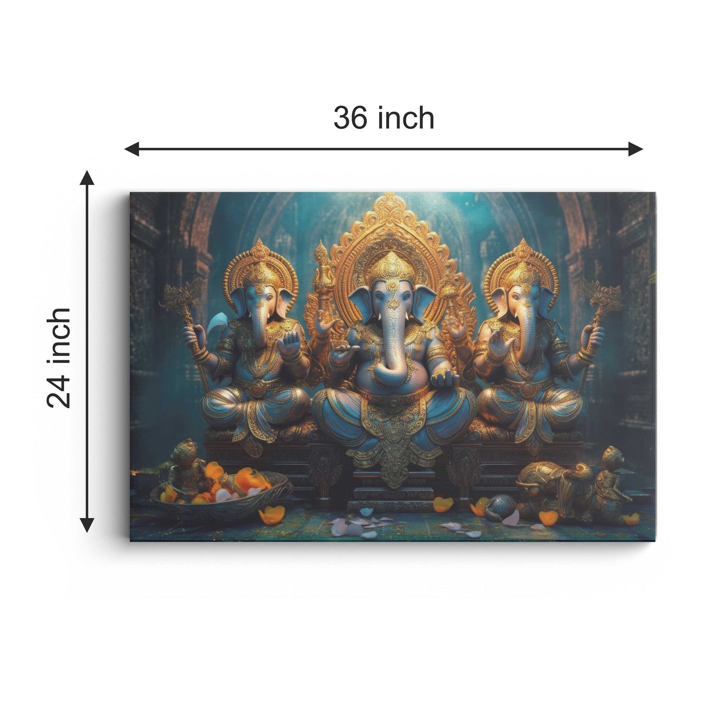 Lord Ganesh Canvas wall painting