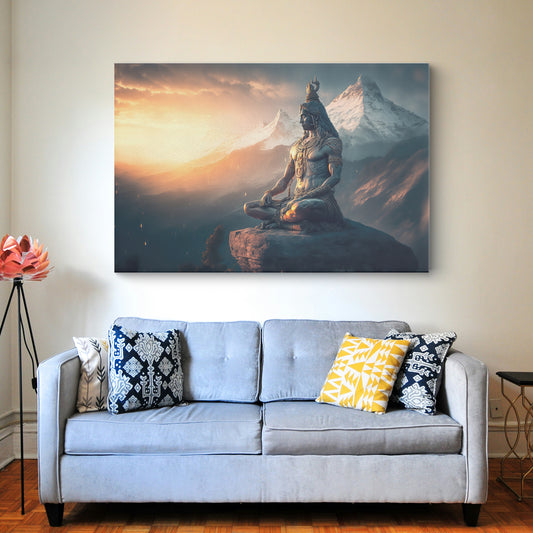 Lord shiv Canvas wall painting