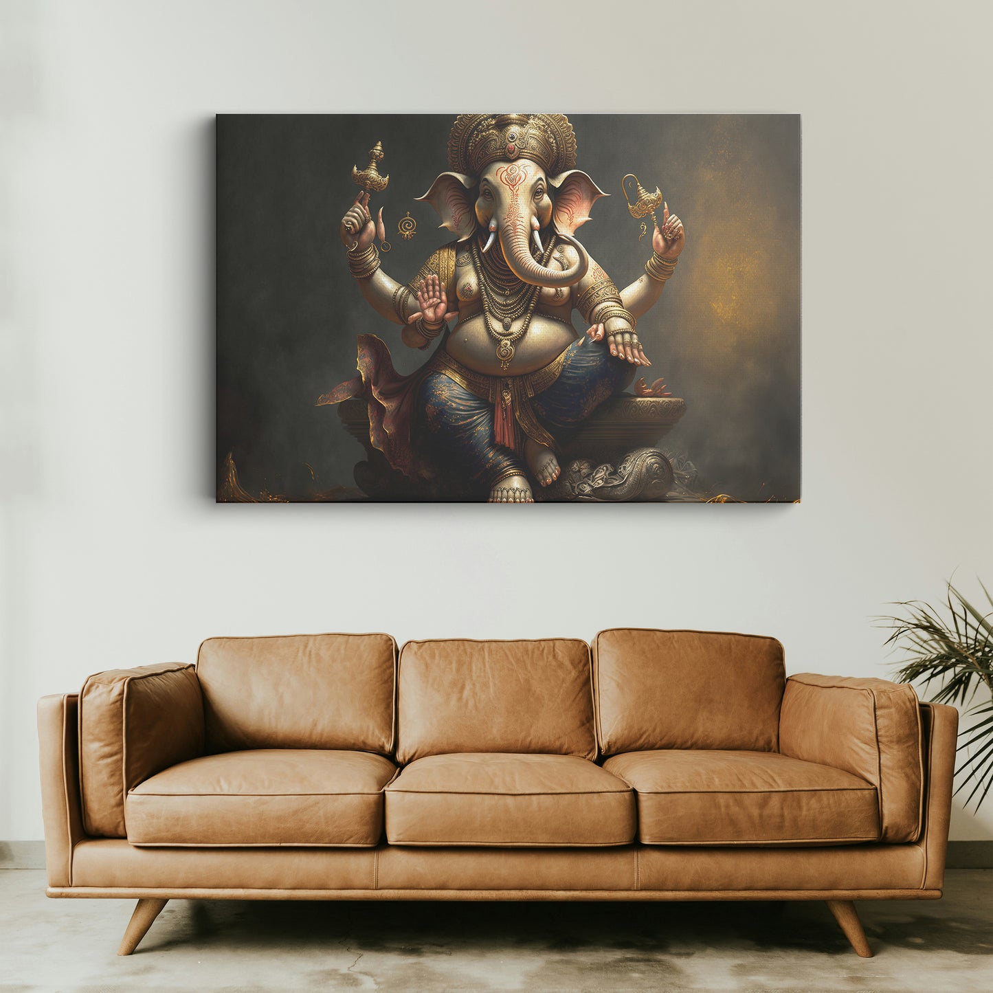 Lord Ganesh Ji Canvas wall painting