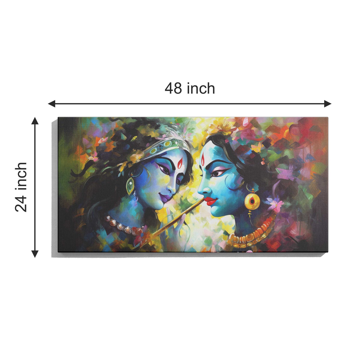 Lord Radha Krishna Canvas wall painting