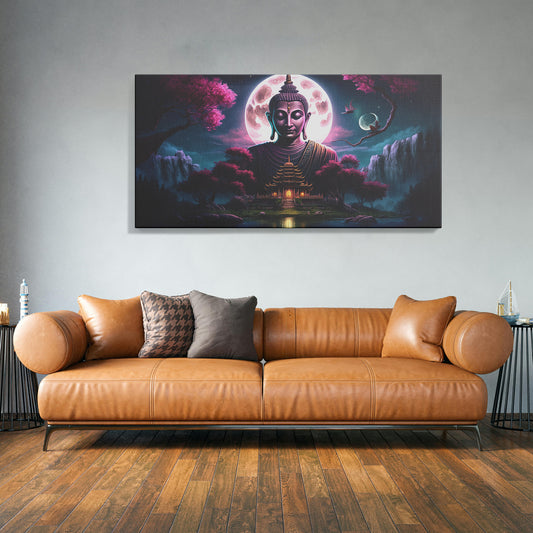 Lord Buddha Canvas wall painting