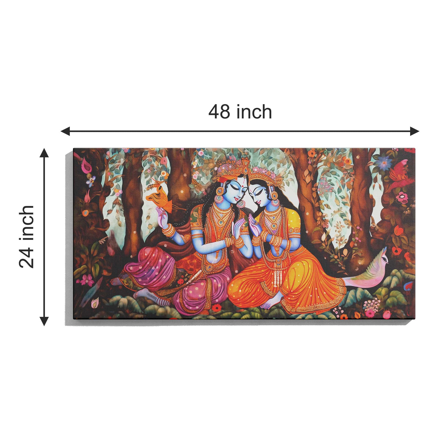 Lord Radha Krishna Canvas wall painting