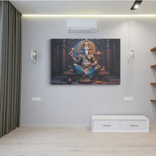 Lord Ganesh Canvas wall painting