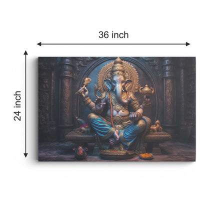 Lord Ganesh Canvas wall painting