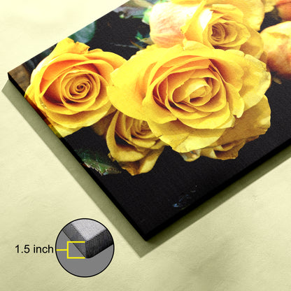 Yellow Rose Canvas wall painting