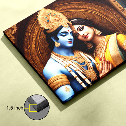 Lord Radha Krishna Canvas wall painting